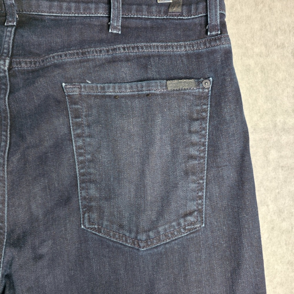 7 For All Mankind Slimmy Luxe Performance Jeans Mens 38 Dark Indigo Slim Fit - Picture 4 of 13